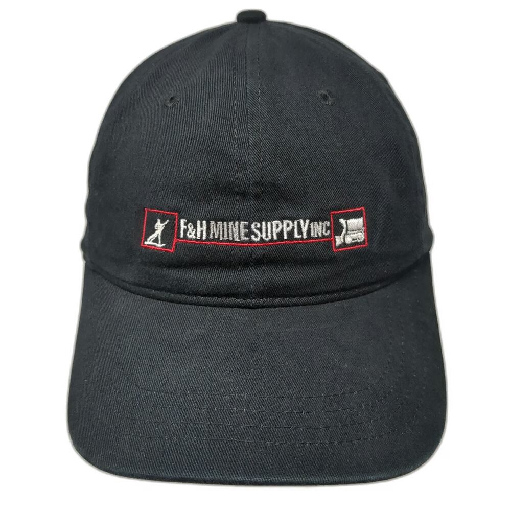 Big Accessories Baseball Cap Black One Size F&H Mine Supply Inc Slideback Hat